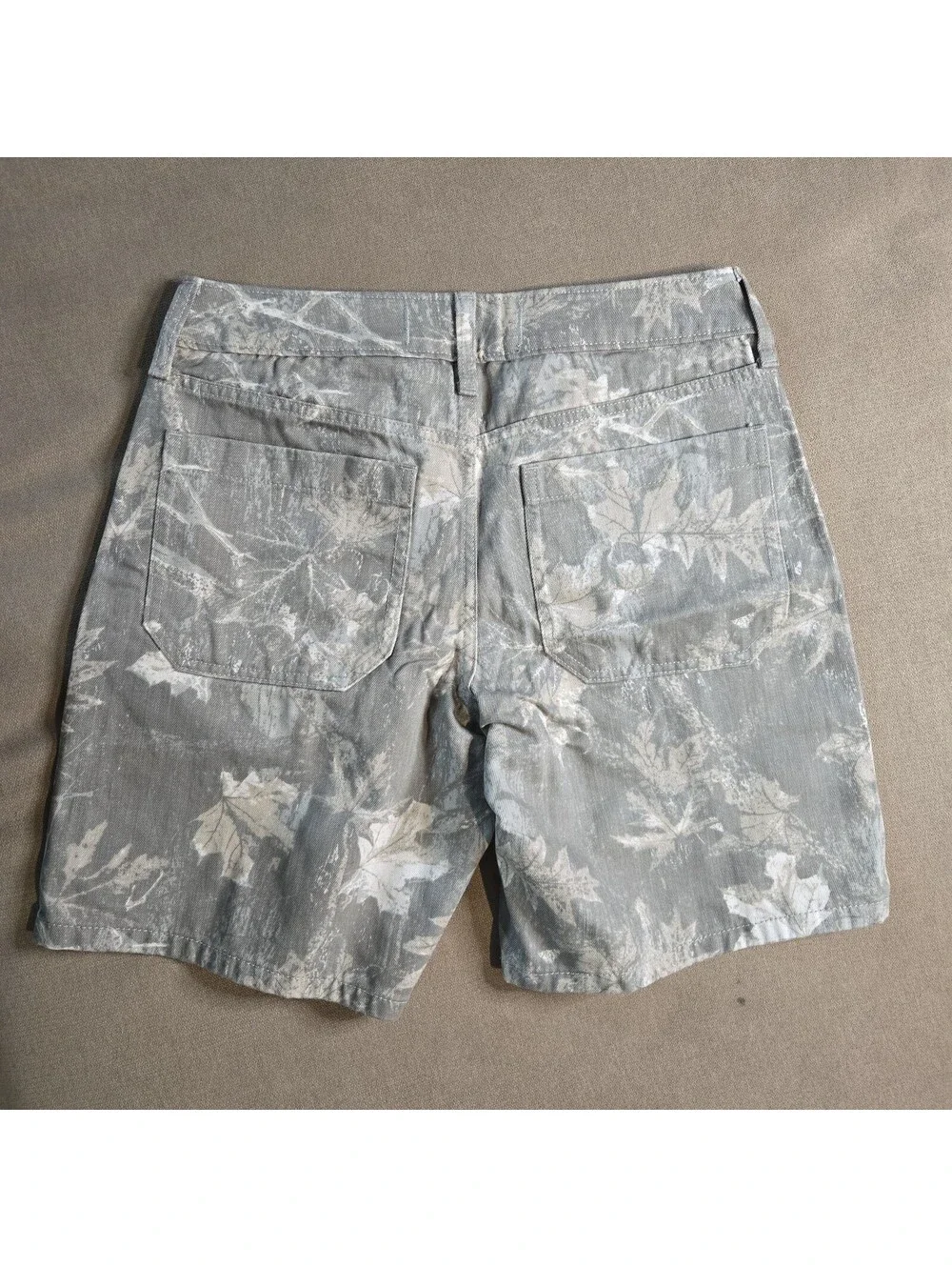 Hollister Low Rise Baggy Jort Camo Denim Shorts Women's Size 2 W26 NWT Curvy